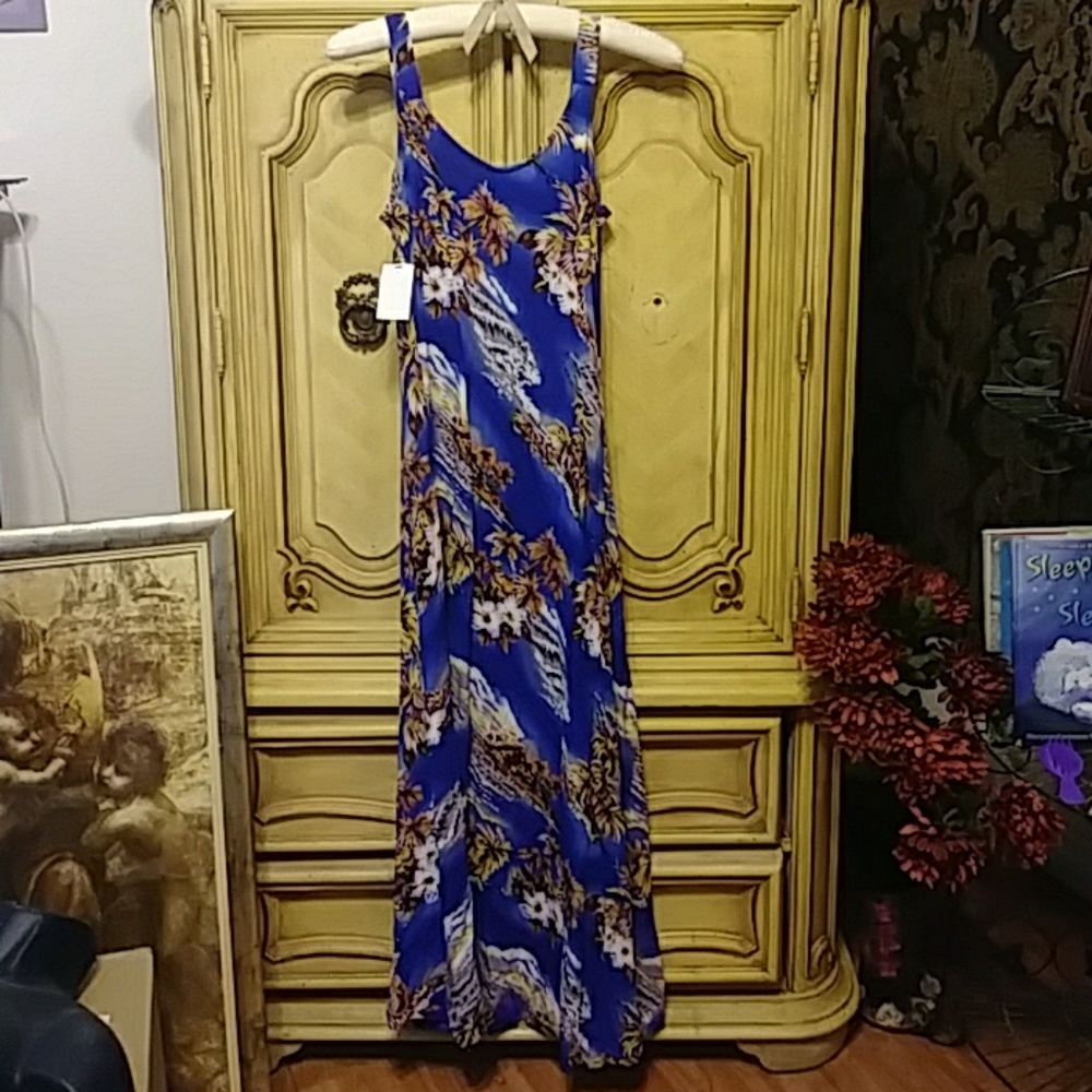Womens Hawaiian dress  Tropical Sundress sz Sm HILO HATTIE Print Summer - Picture 7 of 8